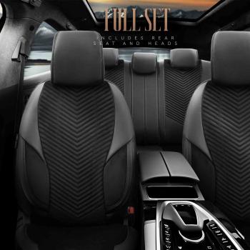 Auto Sitzbezug Set Universal Vorne und Hinten Komfortabel Komplett Set